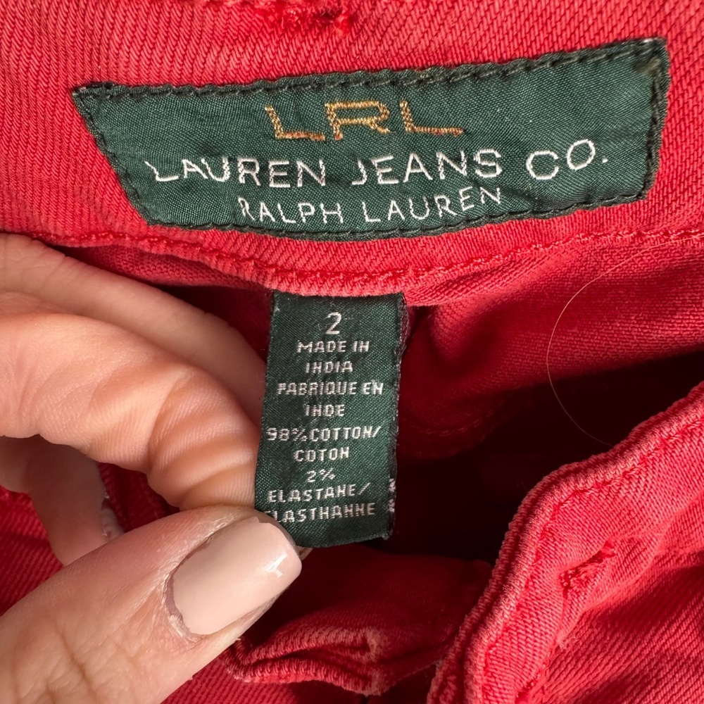 Ralph Lauren Red Jeans - Picture 5 of 7